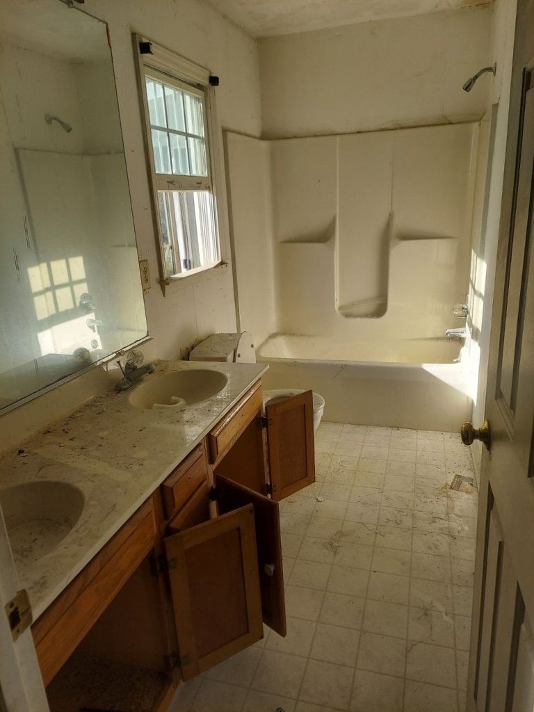 kitchen demolition after