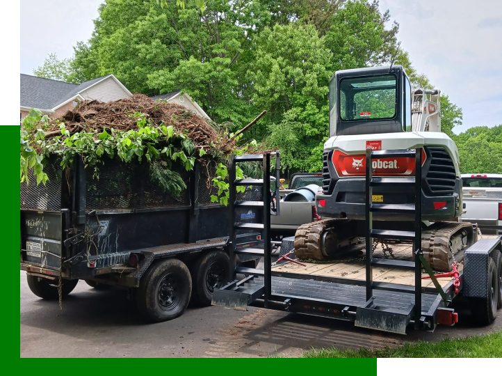 bobcat and black dumping